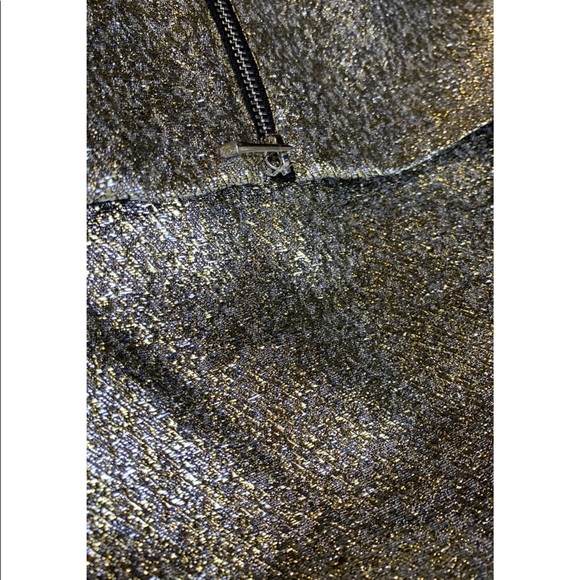 1.State Gold Silver Metallic Short Sleeveless Mini Cocktail Party Dress Women XL - Picture 7 of 12